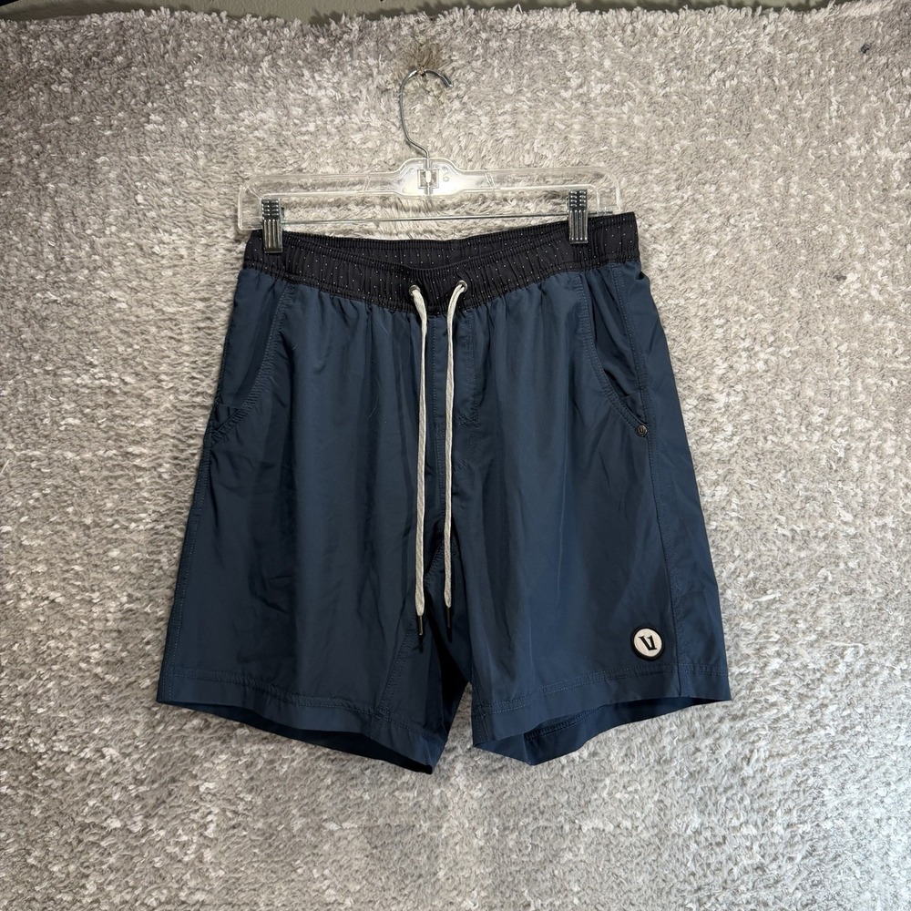 Vuori Kore Short Mens M Lined Stretch Quick Dry Training Gym Deep Blue 7in